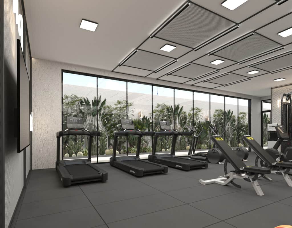 The Blue - Spa fitness room