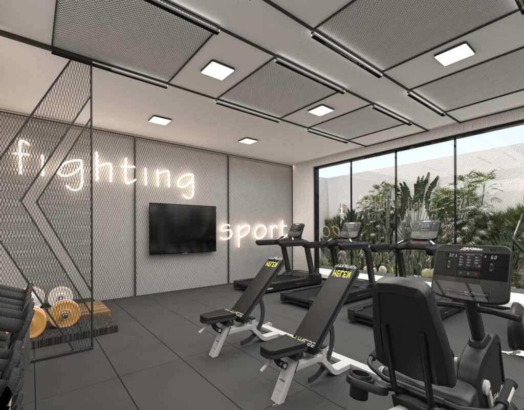 The Blue - Spa fitness room